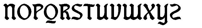 Blacher Regular Font UPPERCASE