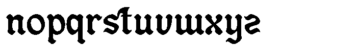 Blacher Regular Font LOWERCASE