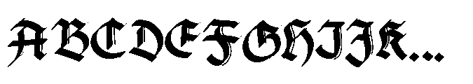 Black Abbey Got Regular Font UPPERCASE