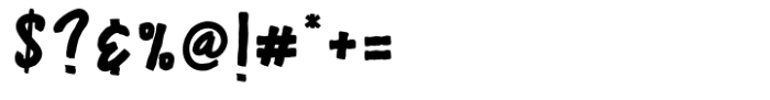 Black Animal Regular Font OTHER CHARS