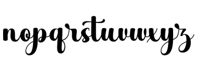 Black Backpack Font LOWERCASE