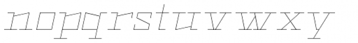 Black Bear Thin Italic Font LOWERCASE