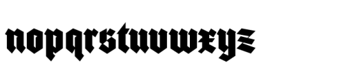 Black Brave Font LOWERCASE
