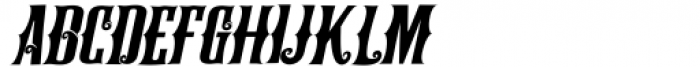 Black Brody Italic Font UPPERCASE