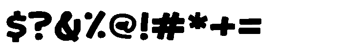 Black Chair Font OTHER CHARS