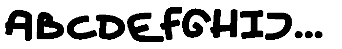 Black Chair Font UPPERCASE
