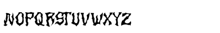 Black Chant Font LOWERCASE