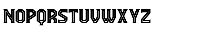 Black Corps Inline Font UPPERCASE
