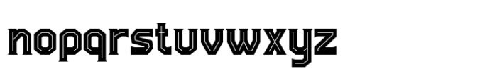 Black Corps Inline Font LOWERCASE