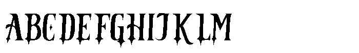 Black Crest Regular Font UPPERCASE