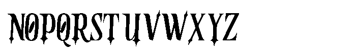 Black Crest Regular Font UPPERCASE
