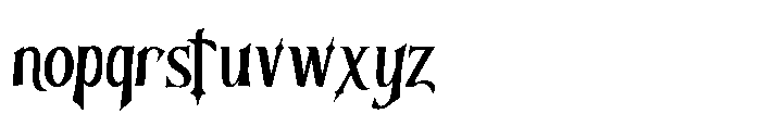 Black Crest Regular Font LOWERCASE