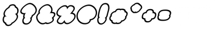 Black Damon Outline Italic Font OTHER CHARS