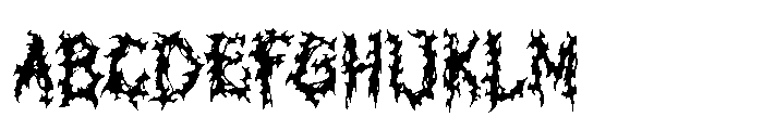 Black Domed Font UPPERCASE