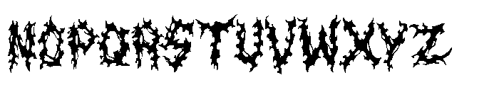 Black Domed Font UPPERCASE