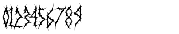 Black Dread Regular Font OTHER CHARS