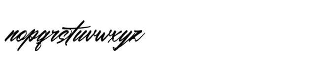 Black Fatal Italic Font LOWERCASE