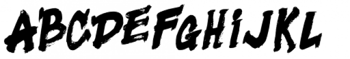 Black Fighter Serif Font UPPERCASE