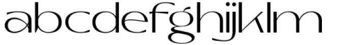 Black Forte Thin Font LOWERCASE