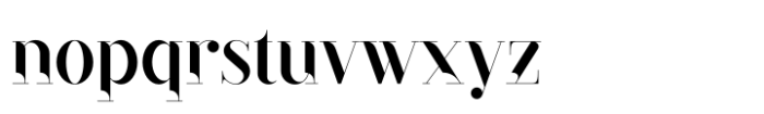 Black Goose Reversed Font LOWERCASE