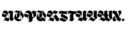 Black Great Font UPPERCASE