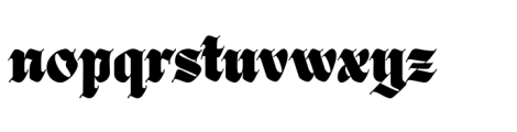 Black Great Font LOWERCASE
