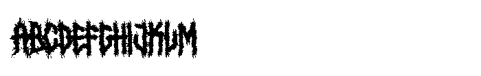 Black Grove Font UPPERCASE