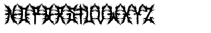 Black Grove Font LOWERCASE