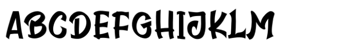 Black Jackie Regular Font UPPERCASE