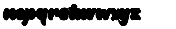 Black Kungfu Extruded Font LOWERCASE