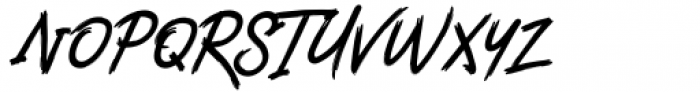 Black Manta Brush Italic Font UPPERCASE