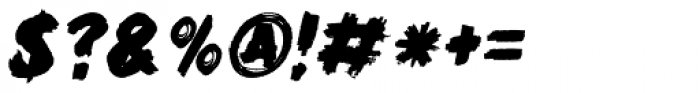 Black Mark Italic Font OTHER CHARS