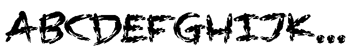 Black Mars Font UPPERCASE