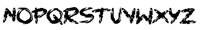 Black Mars Font UPPERCASE