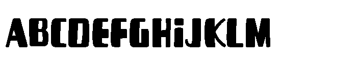 Black Mickey Font UPPERCASE