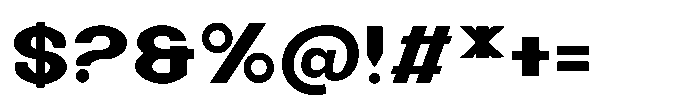 Black Molding Regular Font OTHER CHARS