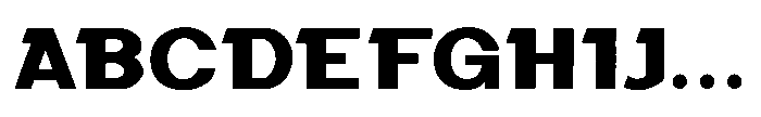 Black Molding Regular Font UPPERCASE