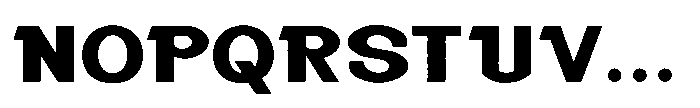 Black Molding Regular Font UPPERCASE