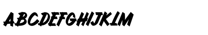 Black Monster Font LOWERCASE