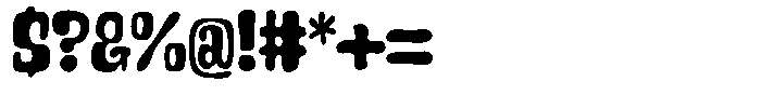 Black Name Font OTHER CHARS