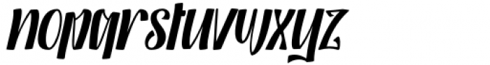 Black Octopus Italic Font LOWERCASE