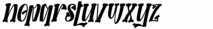 Black Octopus Slab Italic Font LOWERCASE
