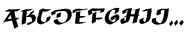 Black Orland Font UPPERCASE