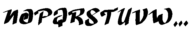 Black Orland Font UPPERCASE