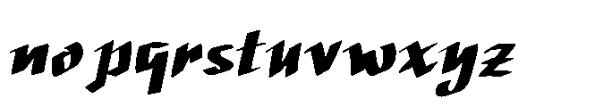 Black Orland Font LOWERCASE