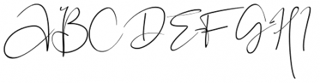 Black Pink Signature Regular Font UPPERCASE
