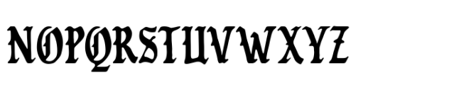 Black Poser Font UPPERCASE