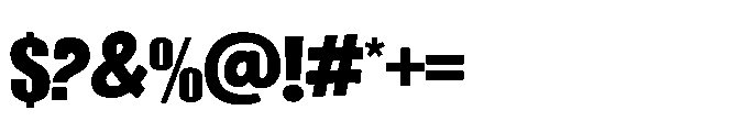 Black Rattle Font OTHER CHARS