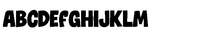 Black Rattle Font UPPERCASE