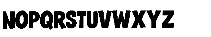 Black Rattle Font LOWERCASE